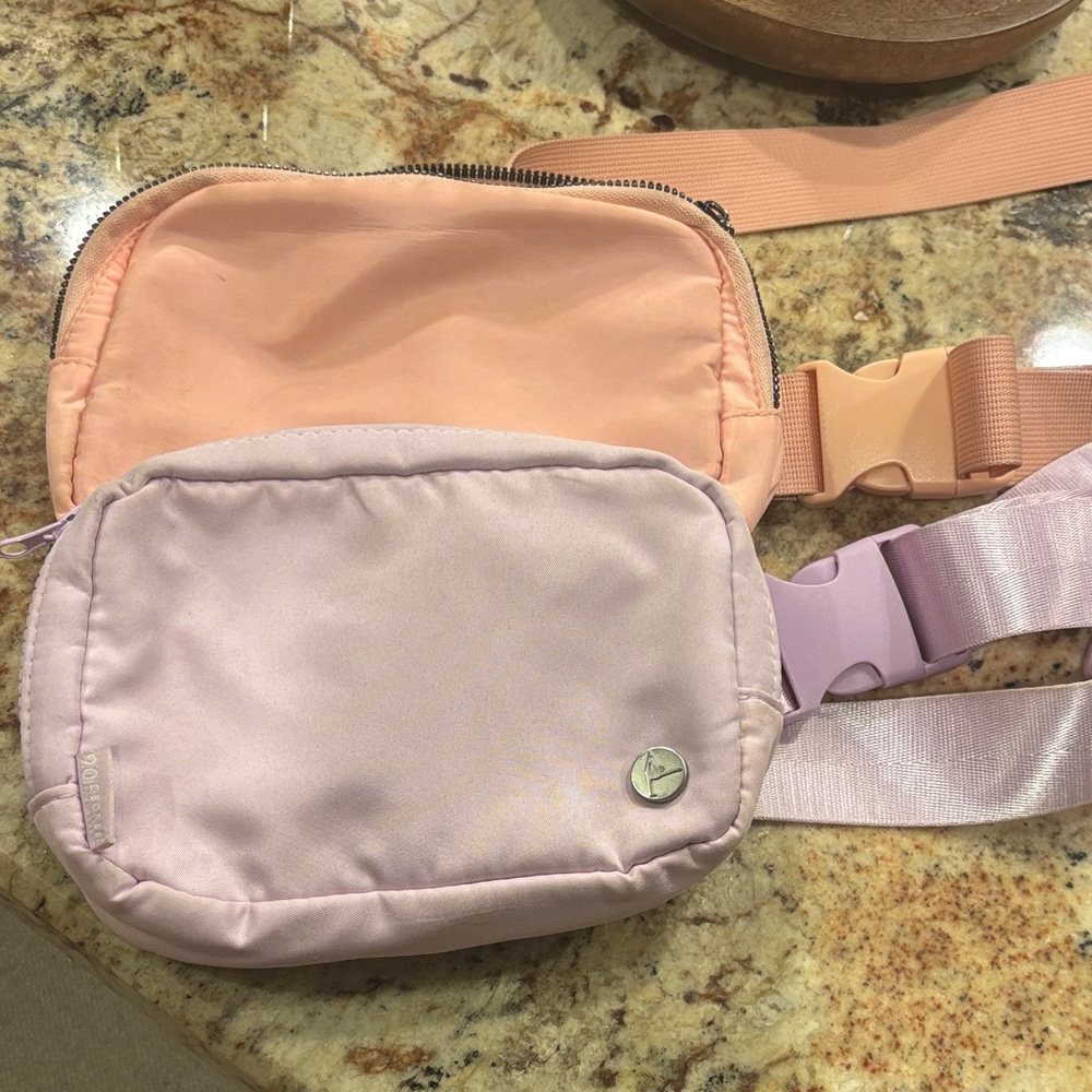 90 Degree By Reflex Peach and Lavender Crossbody Bags